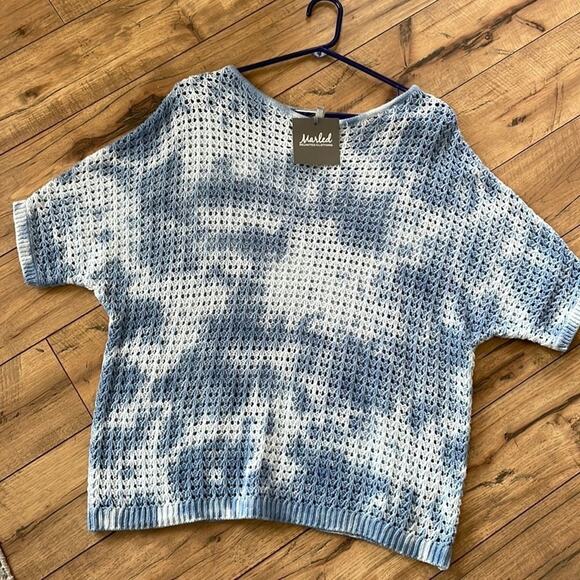 NWT Marled size small crocheted tie dye sweater - Picture 1 of 4